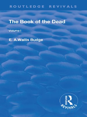 cover image of The Book of the Dead, Volume I
